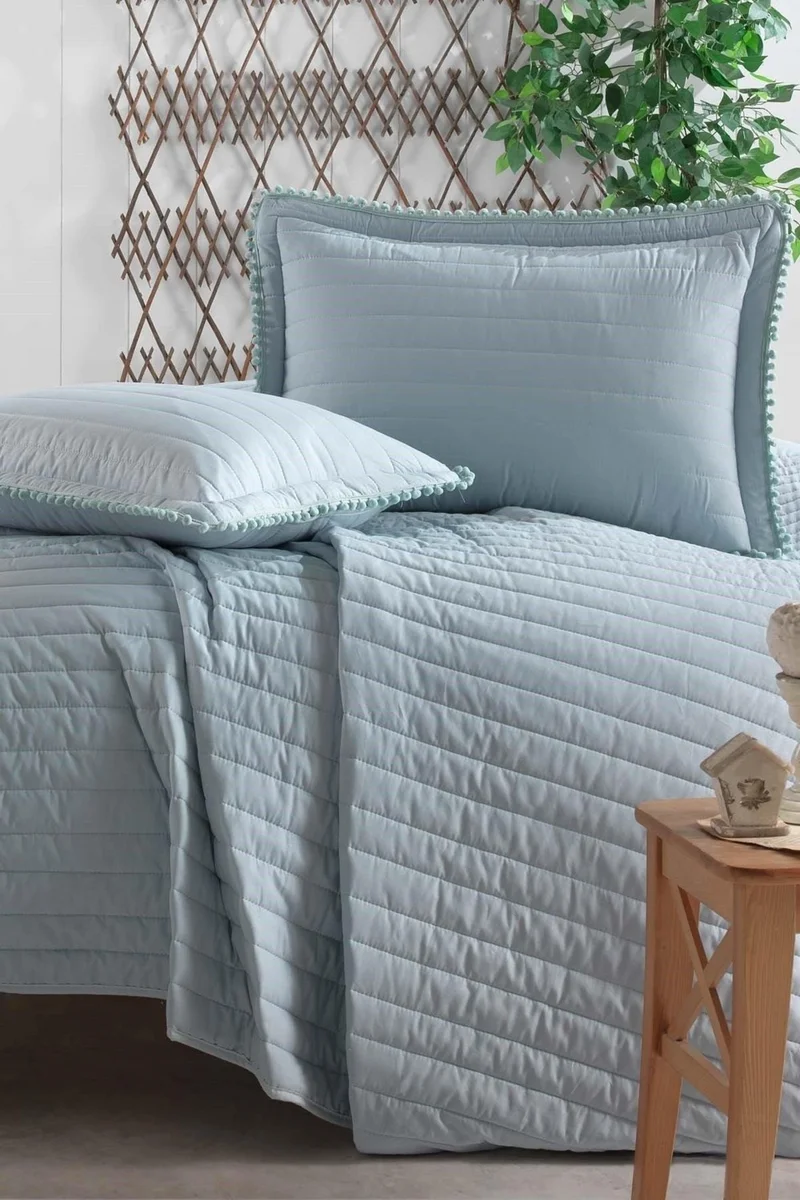 Zeynep Tekstil Clasy Ranforce 100% Cotton Single Bedspread Pedra
