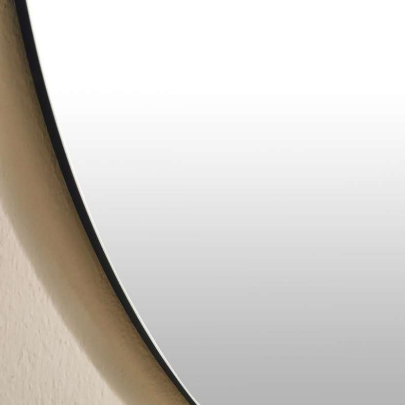 Pan Home مرآة حائط دائرية بدون إطار 101.6x2x101.6 سم - شفافة - Image 2