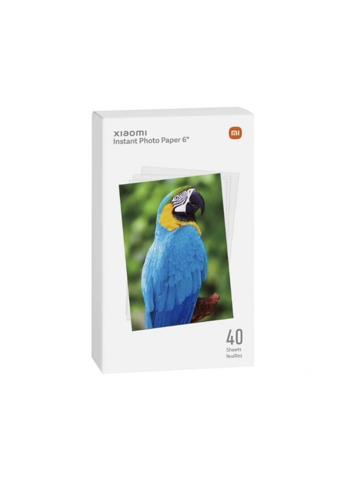 Xiaomi - Xiaomi Instant Photo Paper 6" | Photo paper for Xiaomi Instant Photo Printer 1S | 40 sheets - Image 1