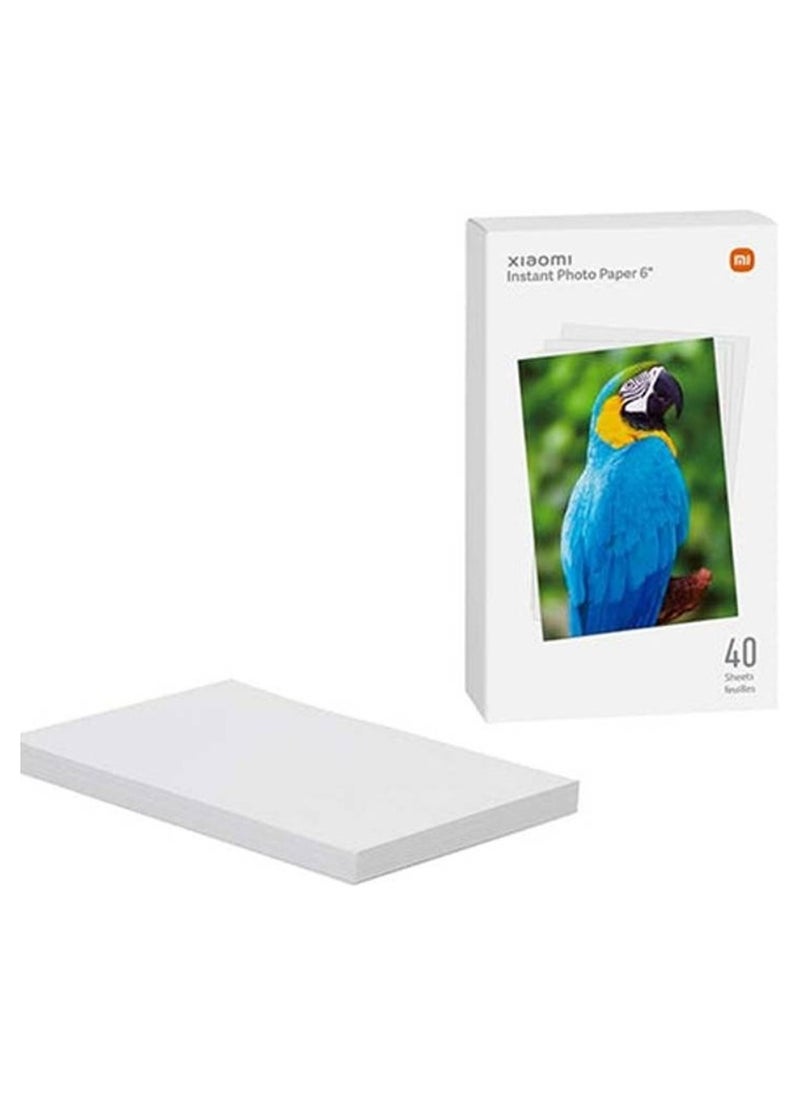 Xiaomi - Xiaomi Instant Photo Paper 6" | Photo paper for Xiaomi Instant Photo Printer 1S | 40 sheets - Image 1