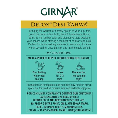 Girnar Detox Green Tea 10 Sachet Pack - Image 3