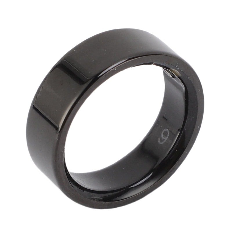 Smart Health Ring Size 9 Black IP68 Waterproof Fitness Tracker with GPS - Light Unobtrusive Gesture Control Sleep Monitoring Step Counter for Swimming Running Daily Wear - Image 4