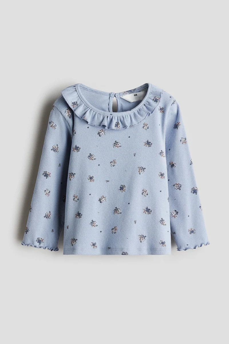 H&M Ribbed jersey top