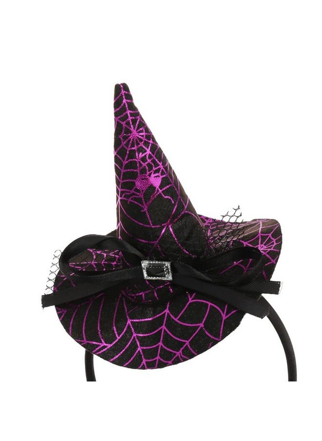 Oarkive Witch Hat Headband Halloween Witch Headband Cute Little Small Witch Hats For Women Baby Witches Hat Witch Hat Toddler Girl Halloween Party Cosplay Witch Costume Hat Favors Supplies  - Image 3