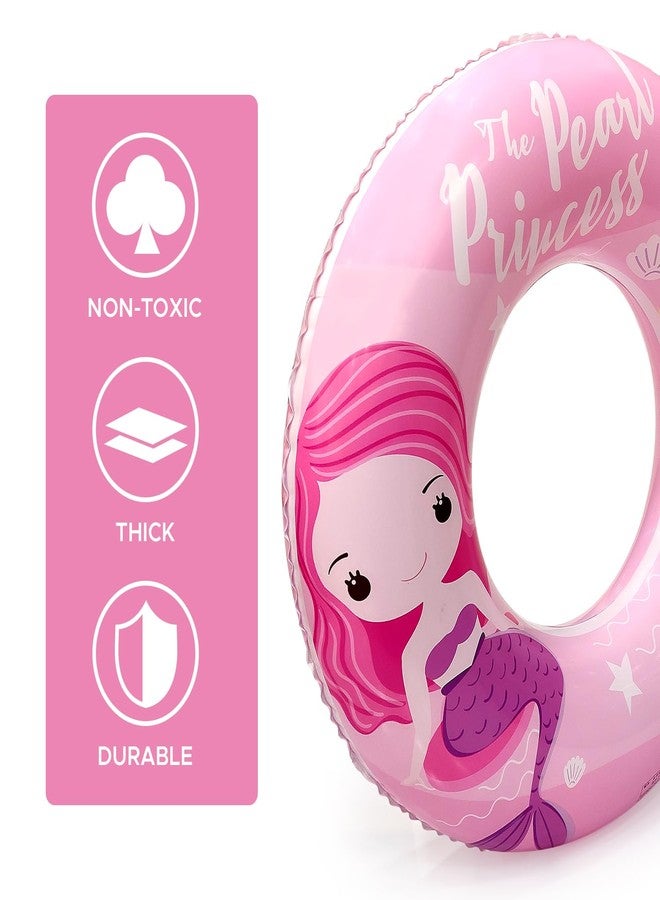NHR Inflatable Pearl Princess Swimming Ring for Kids, Safe Water Float Tube for Pool & Beach, Swim Tube, Durable Inflatable Water Ring for Boys and Girls (3+ Years) - Image 4