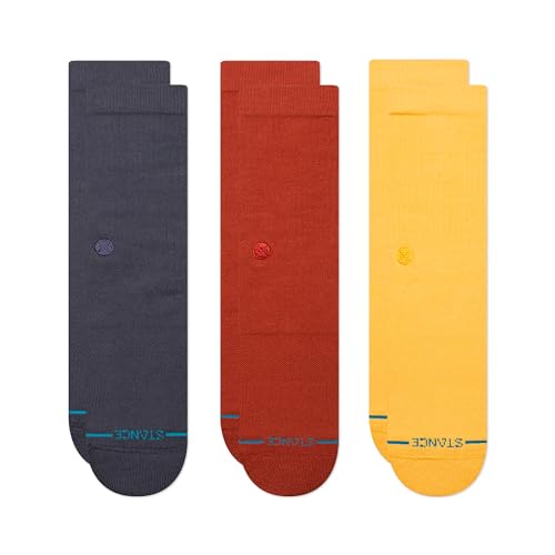 Stance Icon Crew socks [3 Pack] (Large, Navy) - Image 1