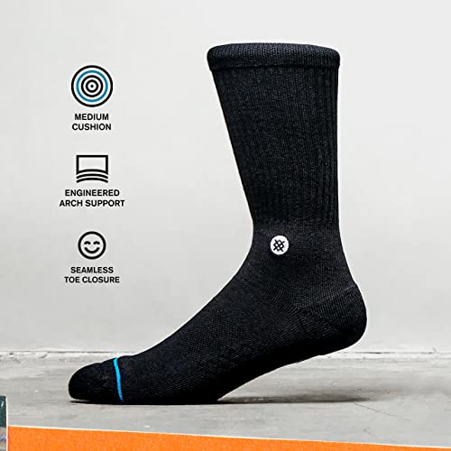Stance Icon Crew socks [3 Pack] (Large, Navy) - Image 4