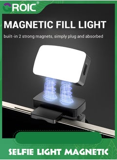 GROIC Magnetic Selfie Light for iPhone, Phone Light Rechargeable with Clip, LED Light for Magsafe Phone with 3 Color Modes, Phone Ring Light for Video Recording/Travel Photography/Live Streaming  - Image 1