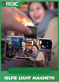 GROIC Magnetic Selfie Light for iPhone, Phone Light Rechargeable with Clip, LED Light for Magsafe Phone with 3 Color Modes, Phone Ring Light for Video Recording/Travel Photography/Live Streaming  - Image 5