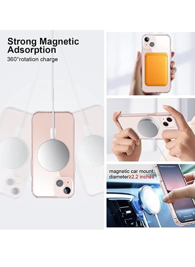 MIGOFAST - Magnetic Clear Back Designed for iPhone 11 Pro Max Clear Phone Case Compatible with Magsafe, Slim Protective Cover - Image 1