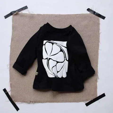 Ohlala Koala Monochrome Petal Top