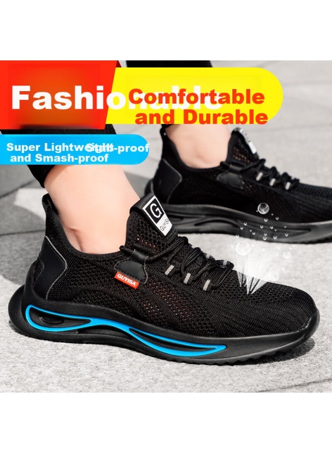 WELDON Weilun Shield Men's Steel Toe Summer Breathable Anti-smashing Anti-piercing Wear-resistant Work Safety Shoes 1038s Size 42 - Image 4
