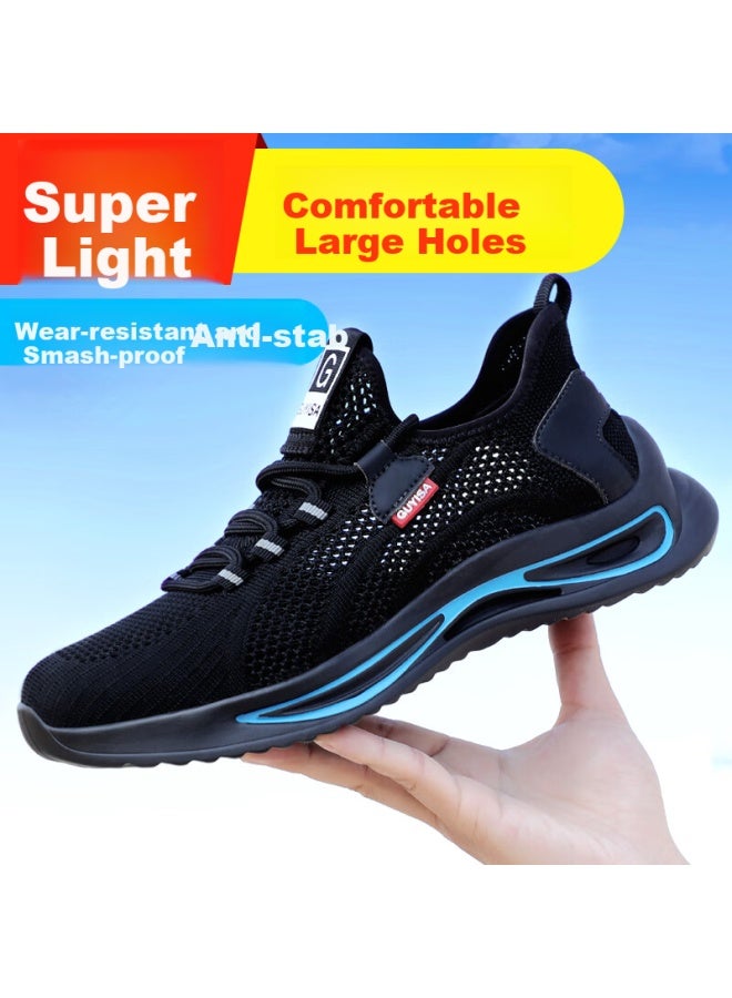 WELDON Weilun Shield Men's Steel Toe Summer Breathable Anti-smashing Anti-piercing Wear-resistant Work Safety Shoes 1038s Size 42 - Image 2