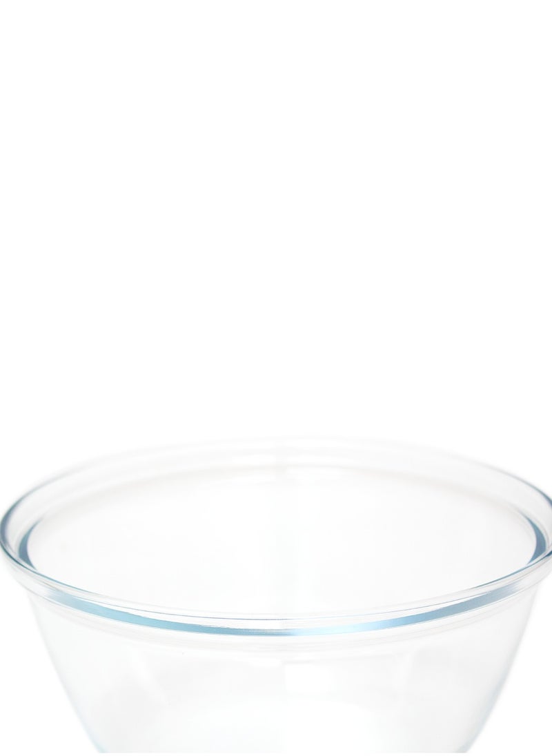 3.5L Glass Mixing Bowl - Premium Borosilicate Glass, Dishwasher & Microwave Safe, Ideal for Cooking, Baking, and Meal Prep