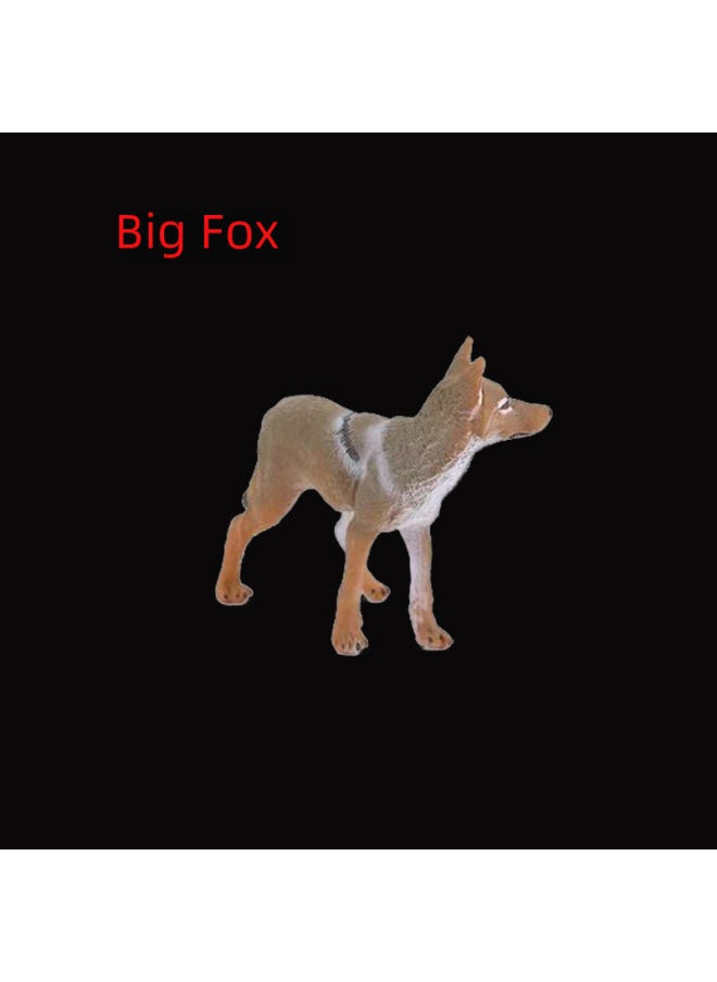 Realistic Fox Animal Models White Fox Red Arctic Ear Flaps Children's Toy Ornaments-Color:Arctic Fox 1476  - Image 4