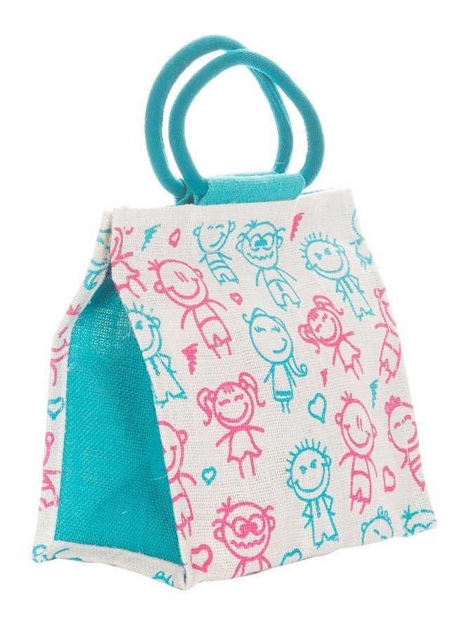 Jute Cottage Eco-Friendly Women's Shoulder Bag (Blue) (B-045-Peacock Blue) - Image 1
