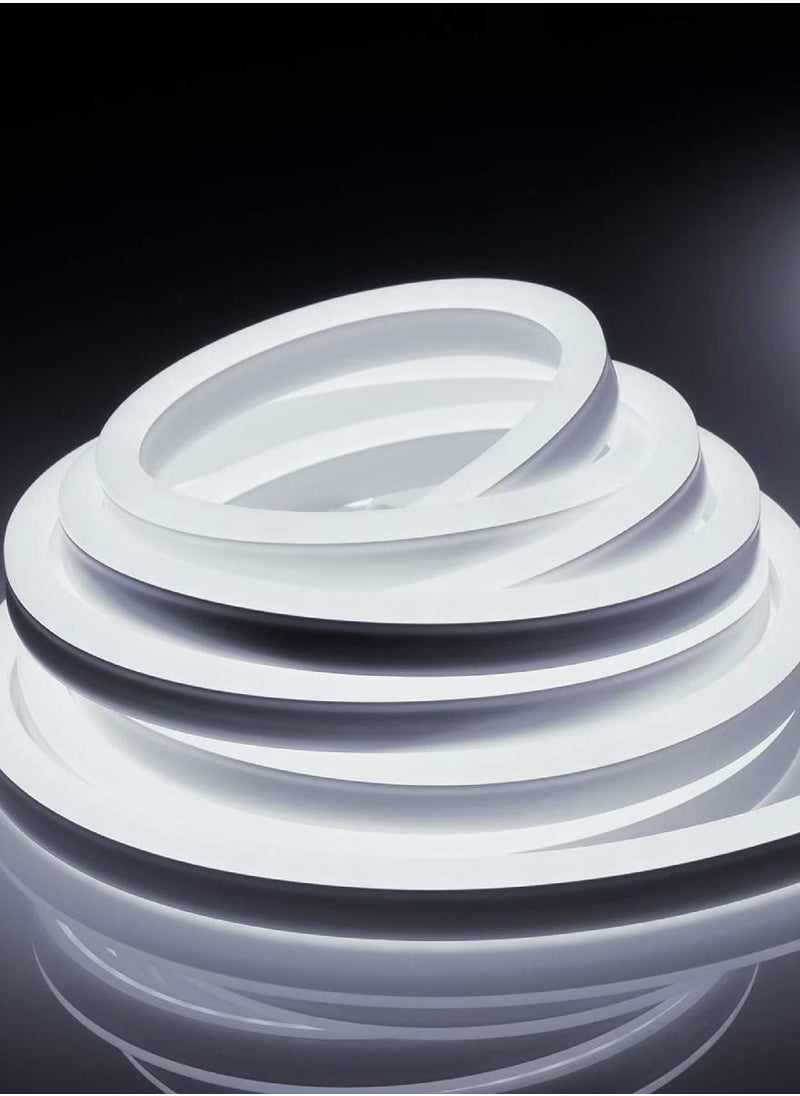 Yuwell Premium Quality LED Neon Strip Light Waterproof For Home Lighting Kitchen Bed Outdoor Flexible Decoration Cool White 5 Meter  - Image 2