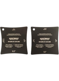 MusicNomad Precision Fretboard and String Radius Gauge Tool  2 pc Set MN603