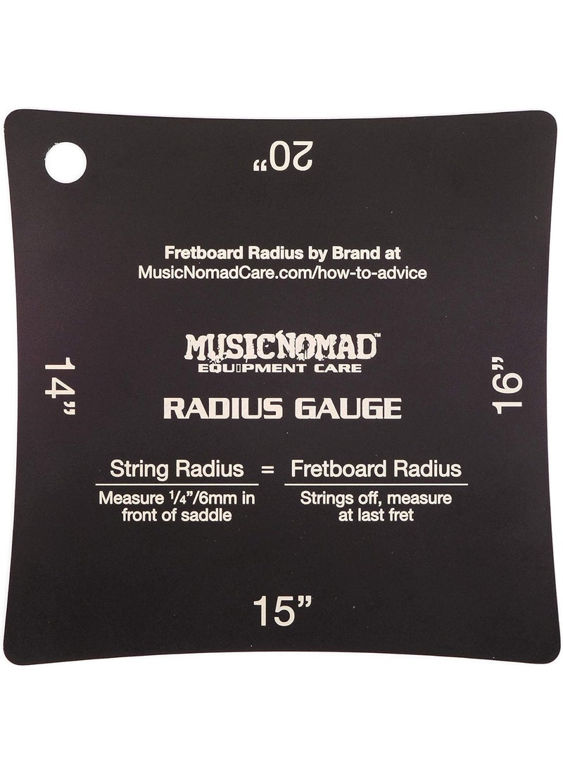 MusicNomad MusicNomad Precision Fretboard and String Radius Gauge Tool  2 pc Set MN603  - Image 3