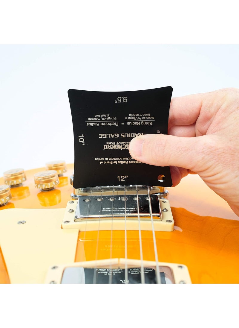MusicNomad MusicNomad Precision Fretboard and String Radius Gauge Tool  2 pc Set MN603  - Image 5