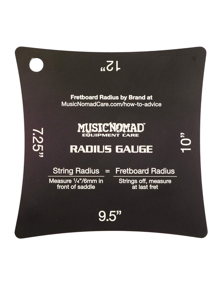 MusicNomad MusicNomad Precision Fretboard and String Radius Gauge Tool  2 pc Set MN603  - Image 2