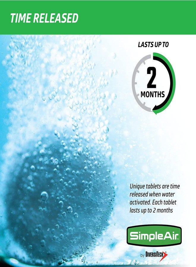 SimpleAir SACF Drain Line Clean Flow Tabs, for AC Units, HVAC Systems, Dehumidifiers, Condensate Drain Line Applications, 6 Count - Image 3