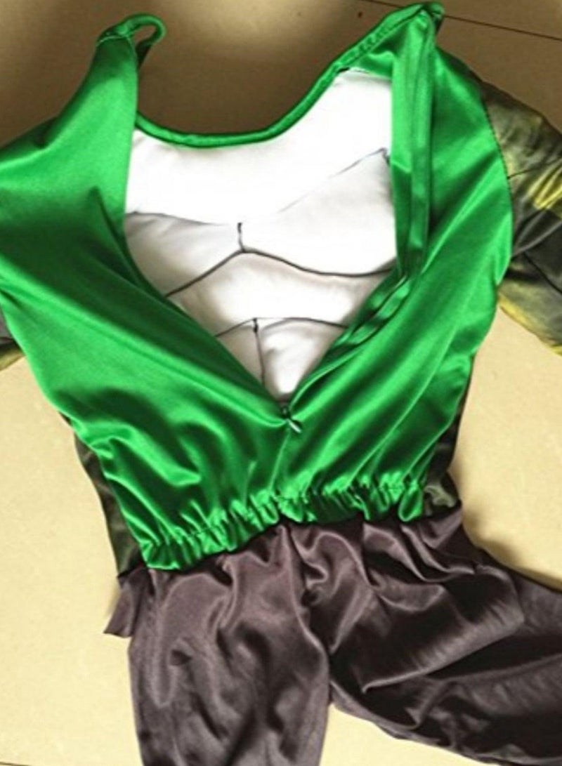 Hulk Muscle Costume With Mask 7 - 9 Years - Image 2