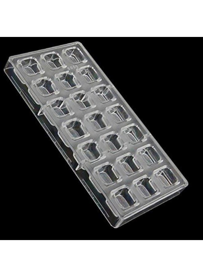 Goldbaking Square Shape Polycarbonate Chocolate Mold DIY Handmade Chocolate PC Mold Pastry Chocolate Tool - Image 3