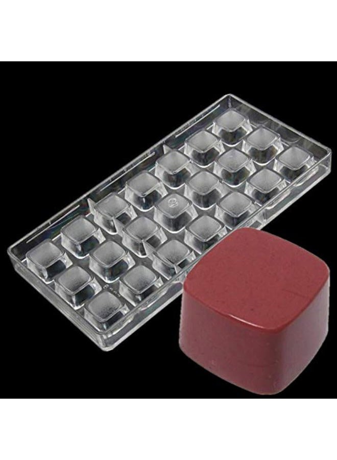Goldbaking Square Shape Polycarbonate Chocolate Mold DIY Handmade Chocolate PC Mold Pastry Chocolate Tool - Image 1