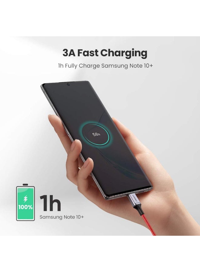 Cable UGREEN 60186 Charging Cable, USB Type-C To USB Type-C, 1M Fast Charging & Data Transfer – Red - Image 2
