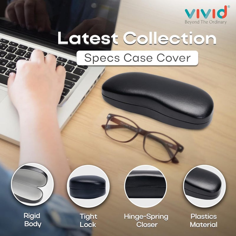 VIVID Vision Unisex Adult Lightweight Eyewear Specs Case Cover | Protect Eye Glasses | Chashma Dibbi | Spectacle Box | Closure - HINGE-SPRING | Metal - Image 4
