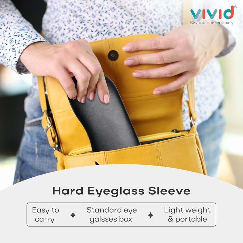 VIVID Vision Unisex Adult Lightweight Eyewear Specs Case Cover | Protect Eye Glasses | Chashma Dibbi | Spectacle Box | Closure - HINGE-SPRING | Metal - Image 3