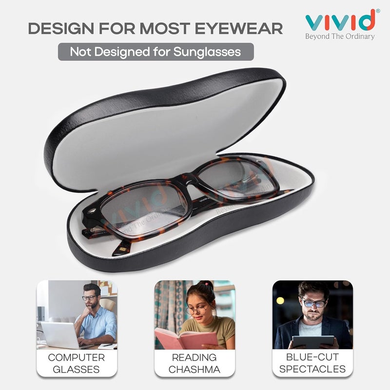 VIVID Vision Unisex Adult Lightweight Eyewear Specs Case Cover | Protect Eye Glasses | Chashma Dibbi | Spectacle Box | Closure - HINGE-SPRING | Metal - Image 5