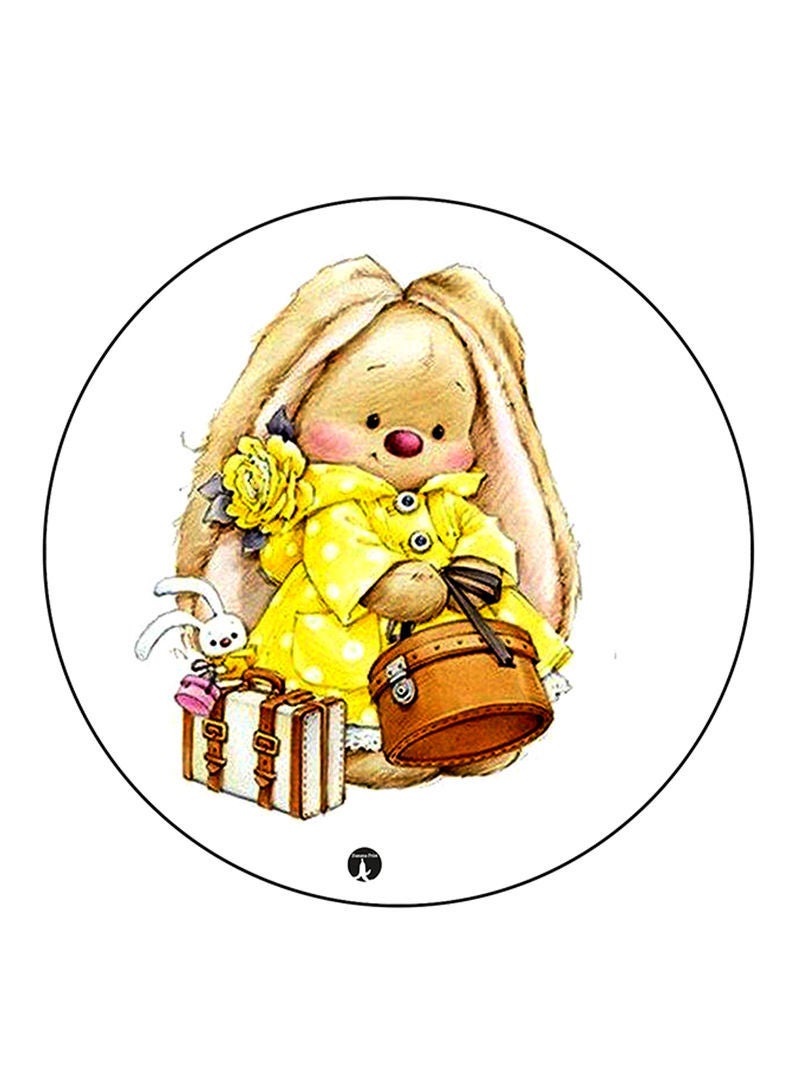 Rabbit Printed Mouse Pad  Multicolour