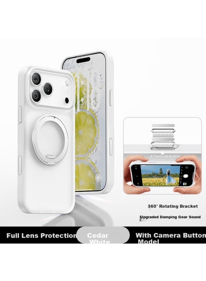 Kumeng Full Coverage Camera Button Pivot Case For Iphone 17 Pro Max Matte Lens Full Protective Stand Shockproof Premium Magnetic Charging Case