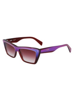 Liu Jo FULL RIM ACETATE ACETATE LIU JO SUNS LJ802S 5414 (435) BLUE/BURGUNDY GLITTER  - Image 1