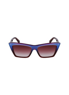 Liu Jo FULL RIM ACETATE ACETATE LIU JO SUNS LJ802S 5414 (435) BLUE/BURGUNDY GLITTER  - Image 2