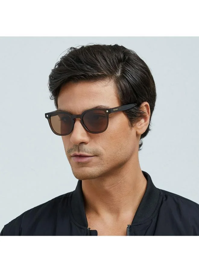 30Sundays REEF Unisex Brown Sunglasses - Frame Material: Acetate - Lens Color: Brown- Frame Color: Brown - Full Rim