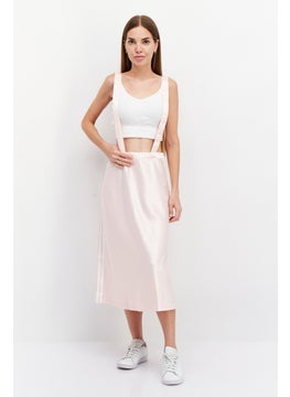 adidas Originals Women Sportswear Fit Outdoor Midi Skirt With Suspender, Pink  - Image 1