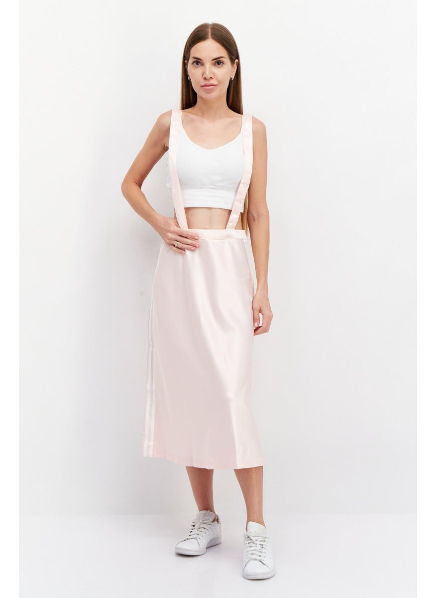 adidas Originals Women Sportswear Fit Outdoor Midi Skirt With Suspender, Pink  - Image 1