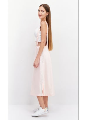adidas Originals Women Sportswear Fit Outdoor Midi Skirt With Suspender, Pink  - Image 3