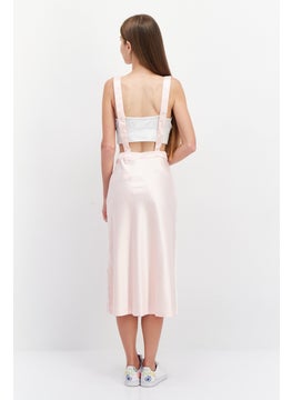 adidas Originals Women Sportswear Fit Outdoor Midi Skirt With Suspender, Pink  - Image 2