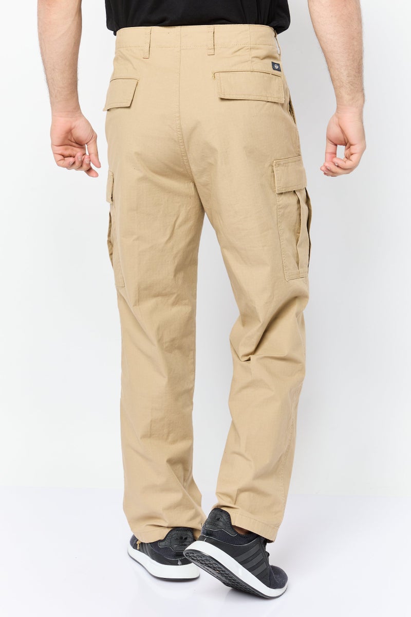DOCKERS Men Relax Fit Solid Cargo Pants, Khaki  - Image 2
