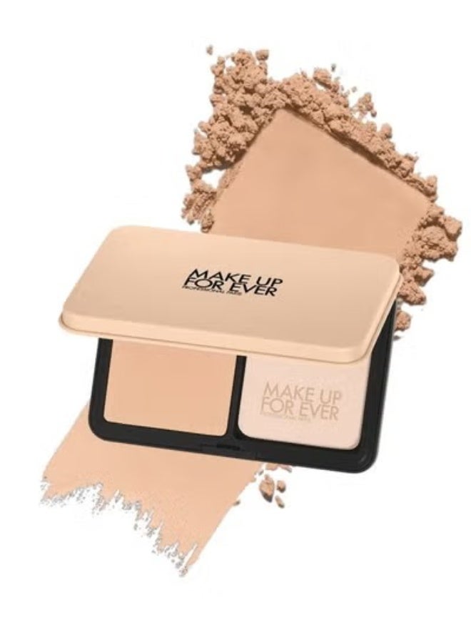 MAKE UP FOR EVER HD Skin Matte Velvet Blurring Foundation & Setting Powder 11g – Shade 1Y16 Warm Beige – For Light Skin Tones with Yellow Undertones - Image 1