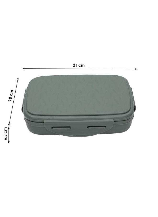 JAYPEE JAYPEE Stainless Steel Insulated Lunch Box Wavesteel Sr. Green, 600 ml, Airtight Tiffin Box for School Kids | Spillproof with Silicon Seal |Food Grade | BPA Free  - Image 4