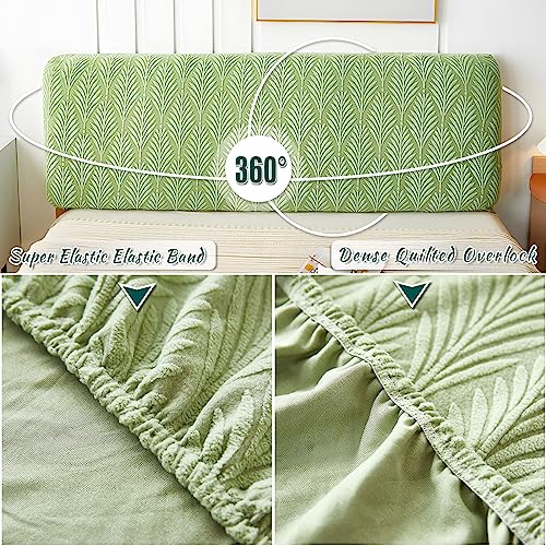 JOKIVTOU Solid Jacquard Fabric Headboard Covers Slipcover,Stretch Bed Headboard,Bed Head Cover Slipcover Backrest Cover Headboards Beds Cover Protective Universal Dustproof Modern - Image 4