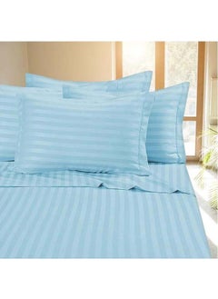 Hotel Collection HOTEL COLLECTION Stripe Double Sky Blue Duvet Cover set with 2 Pillow Case 220x240 cm  - Image 2