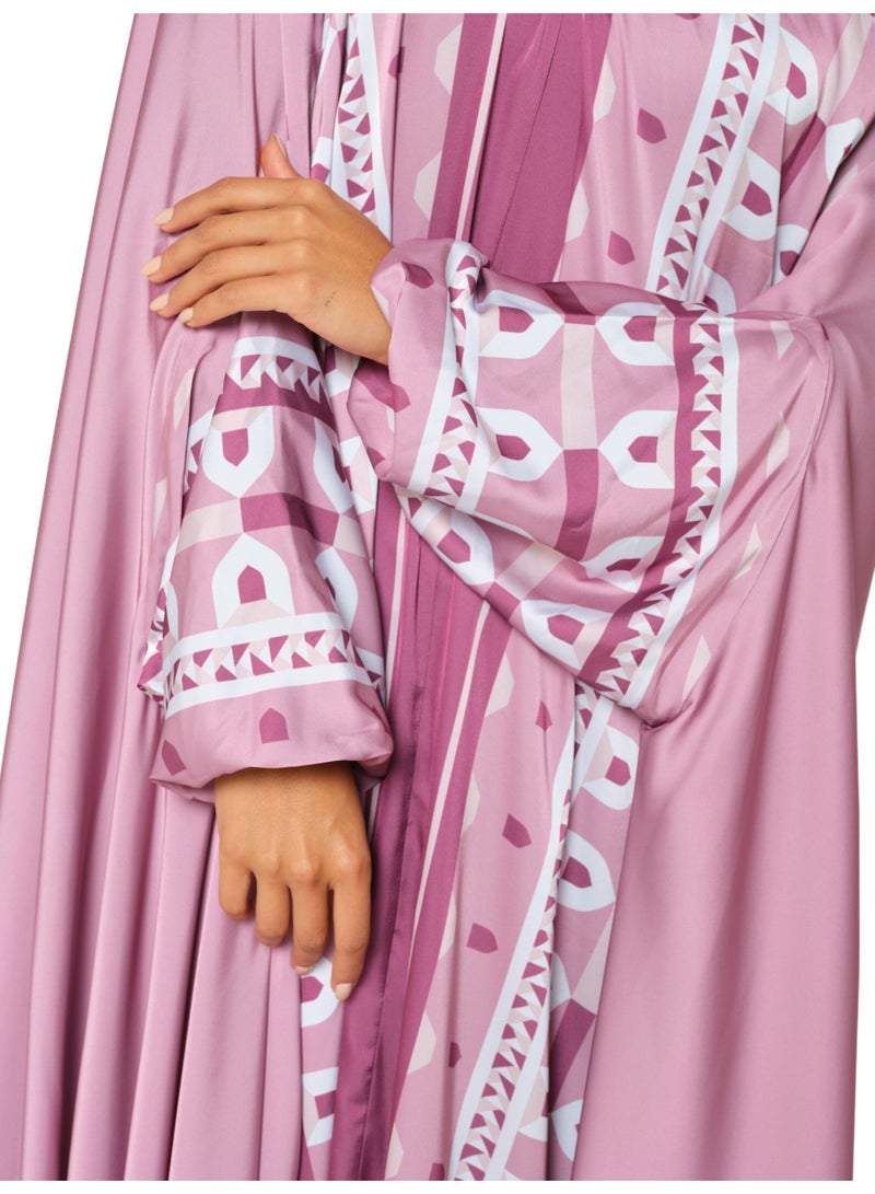 Sabr 'Casablanca' Prayer Dress With Travel Pouch, Pink - Image 5