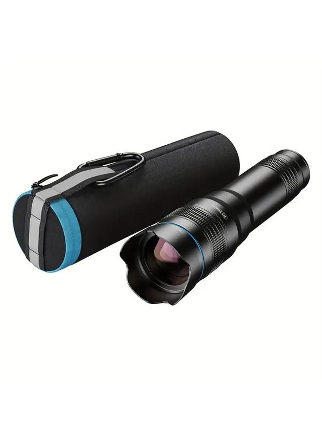 Apexel 36X HD Telephoto Lens with Tripod 4K Monocular Zoom for iPhone Samsung Smartphones Manual Focus Black - Image 1