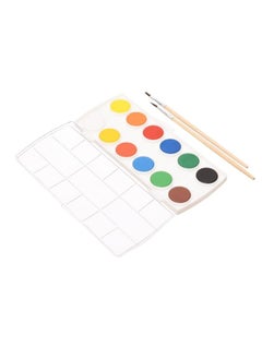 M&G Chenguang Water Color Paint 12Colors With 2 Brushes - No:APLN6586  - Image 3